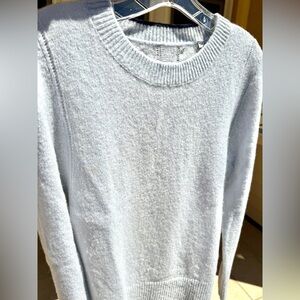 Steven Alan Extra Fine Wool Blend Sweater Baby Blue Lightweight Warm